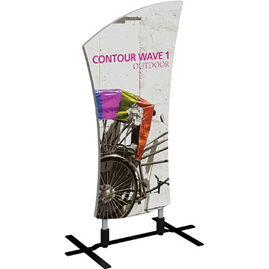 Contour™ Outdoor Sign w/ Plate Base · Wave 1