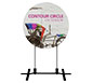 Contour™ Outdoor Sign - Circle w/ Plate Base · Front View