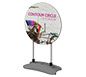 Contour™ Outdoor Sign - Circle w/ Water Base · Right Angle View