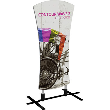 Contour™ Outdoor Sign w/ Plate Base · Wave 2