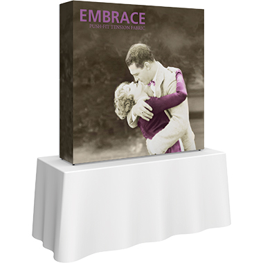 Embrace™ 2×2 Tabletop Display with Full Fitted Graphic