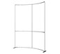 Formulate™ Master 8′ × 10′ Horizontally Curved Backwall · Right Angle View (Hardware Only)