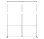 Formulate™ Master 10′ × 10′ Straight Backwall · Front View (Exploded Extension Hardware)