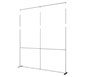 Formulate™ Master 10′ × 10′ Straight Backwall · Right Angle View (Exploded Extension Hardware)