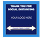 Social Distancing Floor Decals · 6′ Apart w/ Your Logo