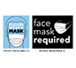 Peel & Stick Wall Signs · Masks Required 4 & 5