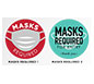 Peel & Stick Wall Signs · Masks Required 1 & 2