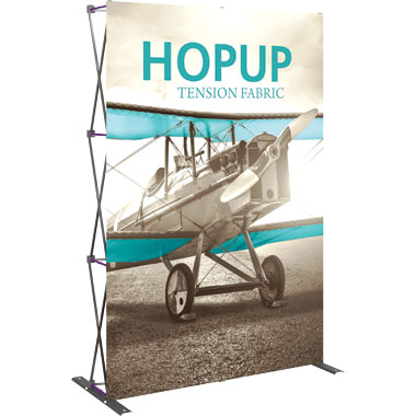 Hop Up™ 2×3 Straight Pop Up Display with Front Graphic