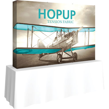 Hop Up™ 3×2 Straight Tabletop Display with Full Fitted Graphic