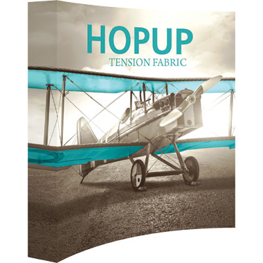 Hop Up™ 3×3 Curved Pop Up Display with Full Fitted Graphic