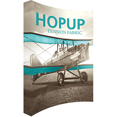 Hop Up™ 3×4 Curved Pop Up Display with Full Fitted Graphic