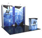 Hybrid Pro™ Modular 10′ Trade Show Exhibit Backwall • Kit 05 · Left Angle View
