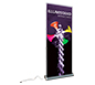Illumistand™ Backlit Retractable Banner Stand · Left Angle View (Unlit)