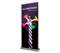 Illumistand™ Backlit Retractable Banner Stand · Right Angle View (Unlit)