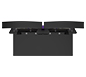 Linear Pro™ Modular Backwall • Kit 26 · Overhead View
