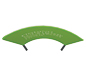 Modulate™ Banner Frame 02 · Concave w/ Rounded Left Corner (Top View)