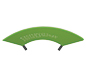 Modulate™ Banner Frame 02 · Concave w/ Rounded Right Corner (Top View)