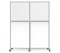 Modulate™ Sneeze Guard Walls · 64.5″ × 78.5″ w/ Plex Top Panel & PVC Bottom Panel