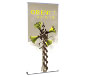 Orient 1000™ Retractable Banner with Silver Stand