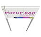 Popup Bar™ Mini Header (Sold Separately) · Top View