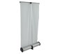 Phoenix™ Mini Banner Stand w/ 15.5″ × 31.5″ Graphic (2-Pole Hardware Height) · Angled Back View