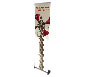 Phoenix™ Mini Banner Stand w/ 15.5″ × 63″ Graphic (4-Pole Hardware Height) · Right Angle View