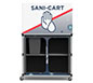 Popup™ Sani-Cart • Large · Back Panel (Open); Wastebasket Not Included