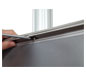 Trappa Post™ Sign Stand Assembly · Close Up of Screw Inside Top of Snap Frame