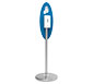 Trappa™ Post Sanitizer Kiosk w/ Oval Graphic · Left Angle View