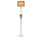 Trappa™ Steel Sanitizer Stand · Right Angle View (Landscape Orientation)