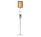 Trappa™ Steel Sanitizer Stand · Left Angle View (Portrait Orientation)
