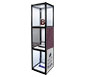 Twist™ 3 Portable Display Cabinet w/ Optional Graphics · Right Angle View