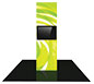 Vector Frame™ Modular Backlit Monitor Tower 03 · Front View