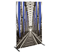 Vector Frame™ R-03 Tension Fabric Sign · Left Angle View