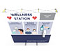 Wellness Station™ w/ Endcaps · Angled Top View