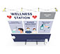 Wellness Station™ w/ Endcaps · Angled Top Exploded View