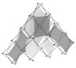Xclaim™ Fabric Popup Display • 10 Quad Pyramid Kit 01 - View of Graphic Arrangement