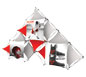 Xclaim™ Fabric Popup Display • 10 Quad Pyramid Kit 02 - Alternate View