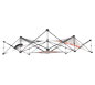 Xclaim™ Fabric Popup Display • 3 Quad Pyramid Kit 01 - Top View