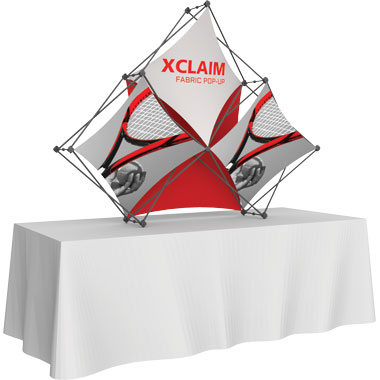 Xclaim™ Fabric Popup Display • 3 Quad Pyramid Kit 02