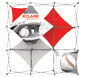 Xclaim™ Fabric Popup Display • 3×3 Kit 02 - Front View