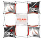 Xclaim™ Fabric Popup Display • 3×3 Kit 04 - Front View