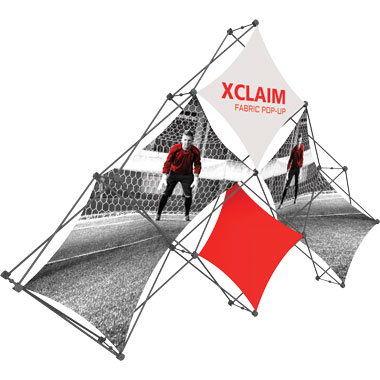 Xclaim™ Fabric Popup Display • 6 Quad Pyramid Kit 01
