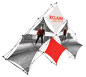 Xclaim™ Fabric Popup Display • 6 Quad Pyramid Kit 01