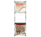 Xclaim™ Fabric Popup Display • 1×3 Kit 03 - Front View w/ Optional Shelf (sold separately)