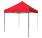 Zoom™ Economy 10′ Popup Tent (Red) · Right Angle View