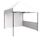 Zoom™ 10′ Tent w/ Full Wall & Half Wall (Tent & Full Wall Sold Separately) · Left Angle View (White)