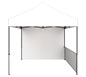 Zoom™ 10′ Tent w/ Full Wall & Half Wall (Tent & Full Wall Sold Separately) · Front View (White)