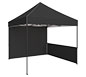 Zoom™ 10′ Tent w/ Full Wall & Half Wall (Tent & Full Wall Sold Separately) · Left Angle View (Black)