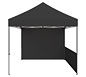 Zoom™ 10′ Tent w/ Full Wall & Half Wall (Tent & Full Wall Sold Separately) · Front View (Black)
